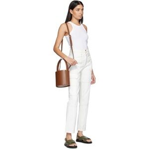 SLVRLAKE Savior White High Rise Cargo Jeans